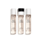 BLEU DE CHANEL Parfum Twist and Spray – Refill - 3x0.7 FL. OZ. Refill