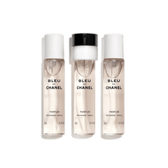 BLEU DE CHANEL Parfum Twist and Spray – Refill - 3x0.7 FL. OZ. Refill