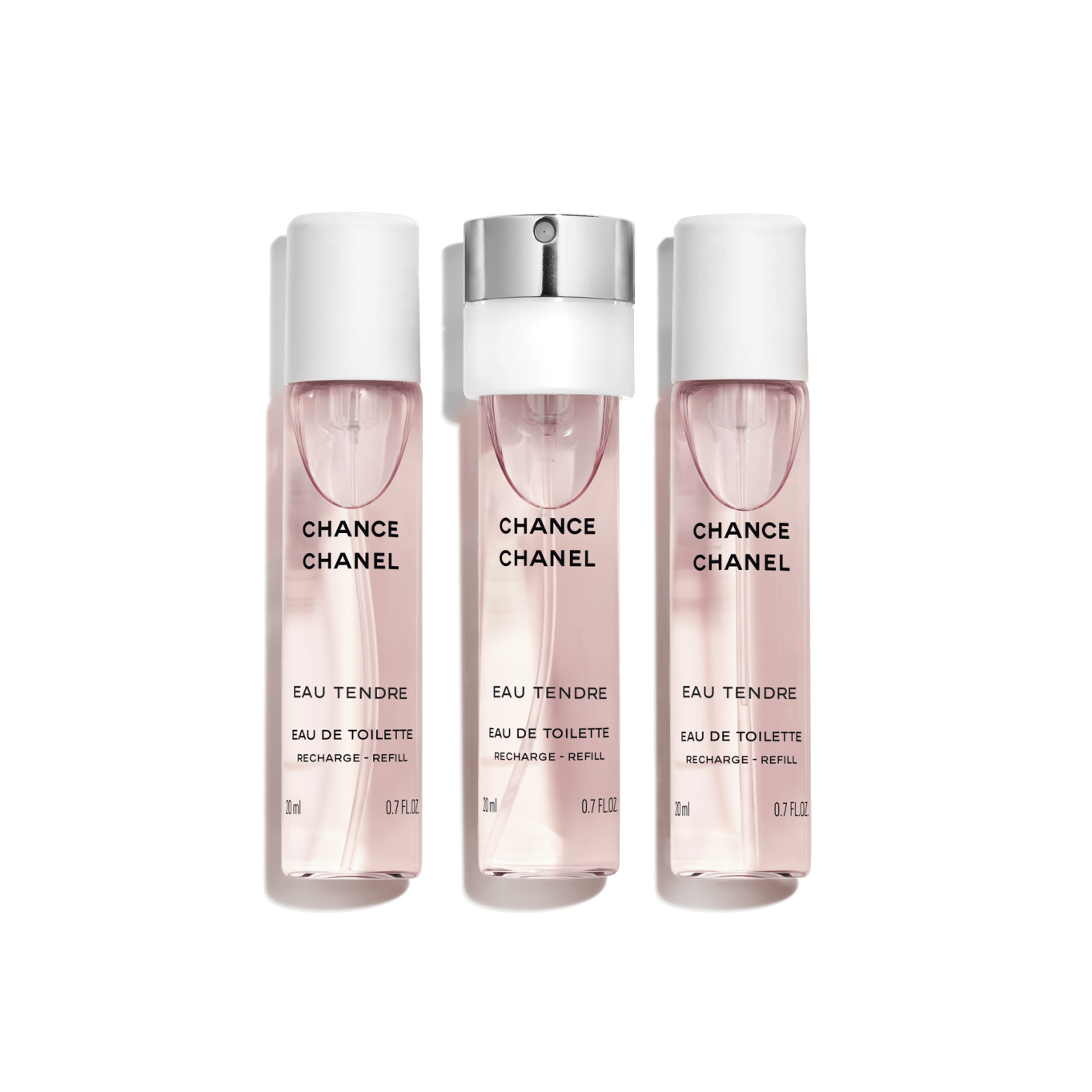 CHANCE EAU TENDRE Eau de Toilette Twist and Spray (EDT) - 3x0.7 FL. OZ.