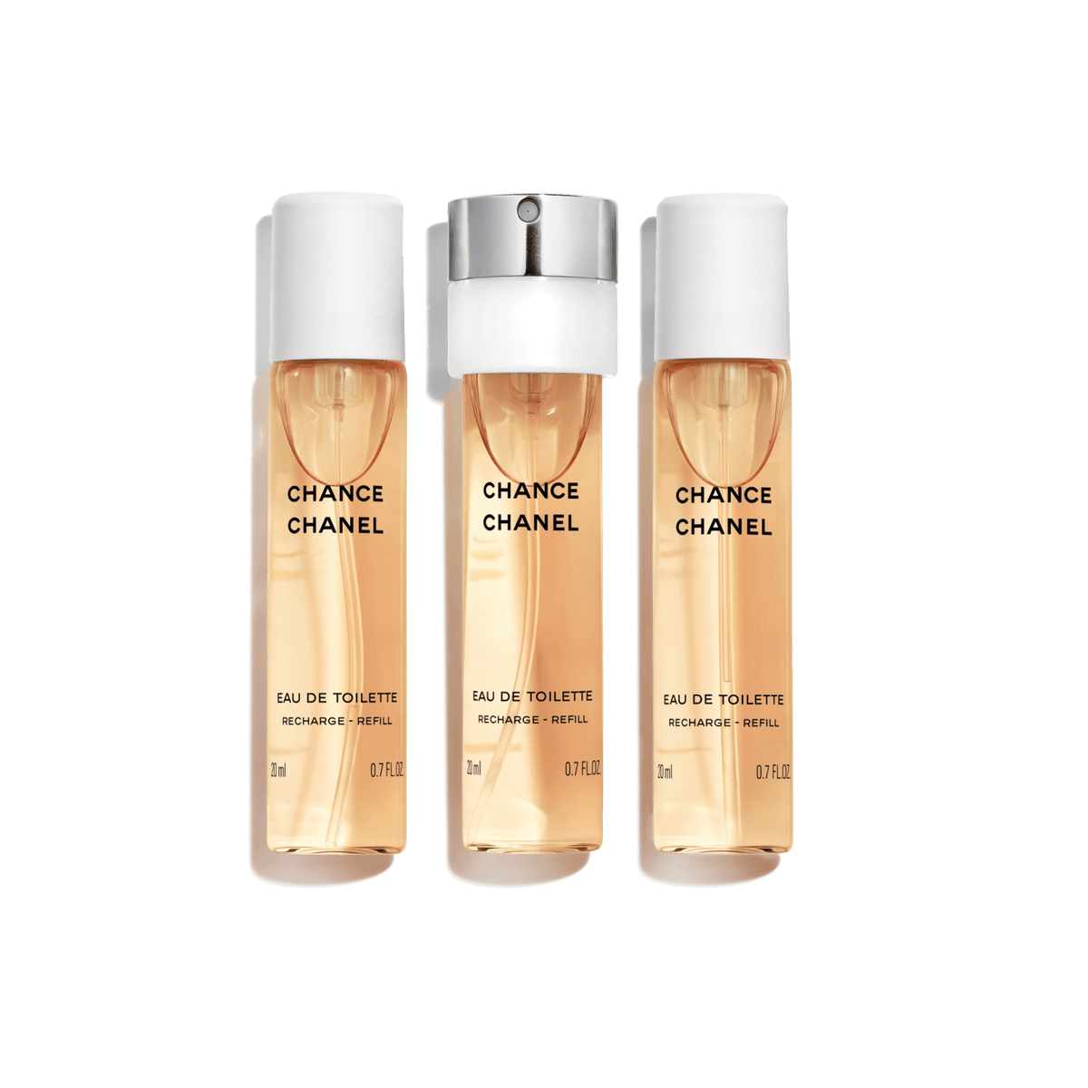 CHANCE Eau de Toilette Twist and Spray – Refill - 3x0.7 FL. OZ. Refill