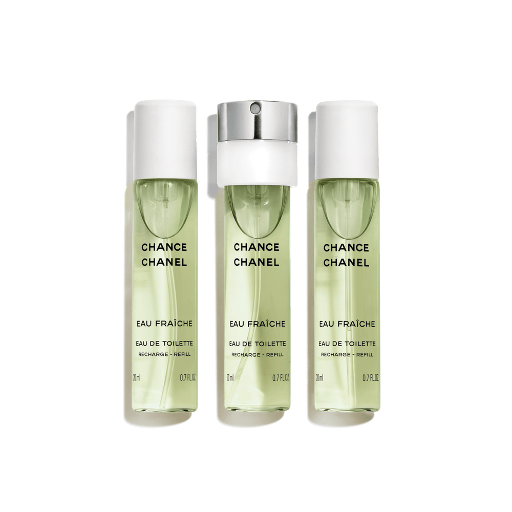 CHANCE EAU FRAÎCHE Eau de Toilette Twist and Spray – Refill - 3x0.7 FL. OZ. Refill