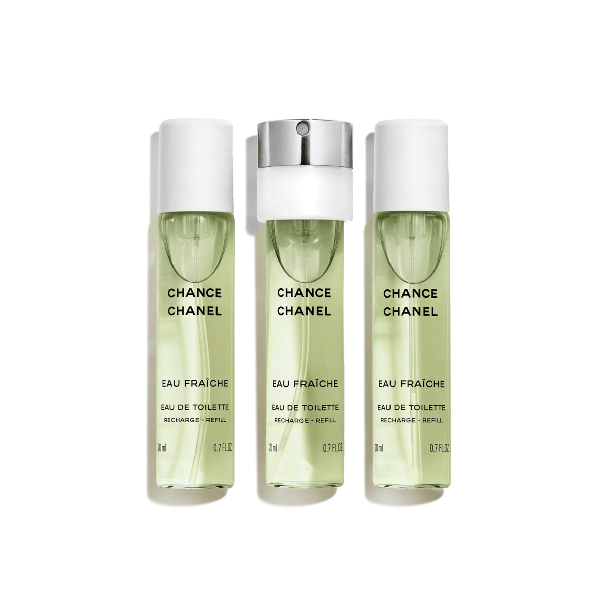CHANCE EAU FRAÎCHE Eau de Toilette Twist and Spray – Refill - 3x0.7 FL. OZ. Refill