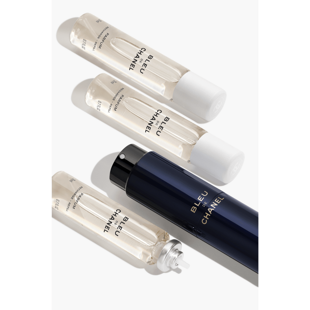 BLEU DE CHANEL Parfum Twist and Spray - 3x0.7 FL. OZ.