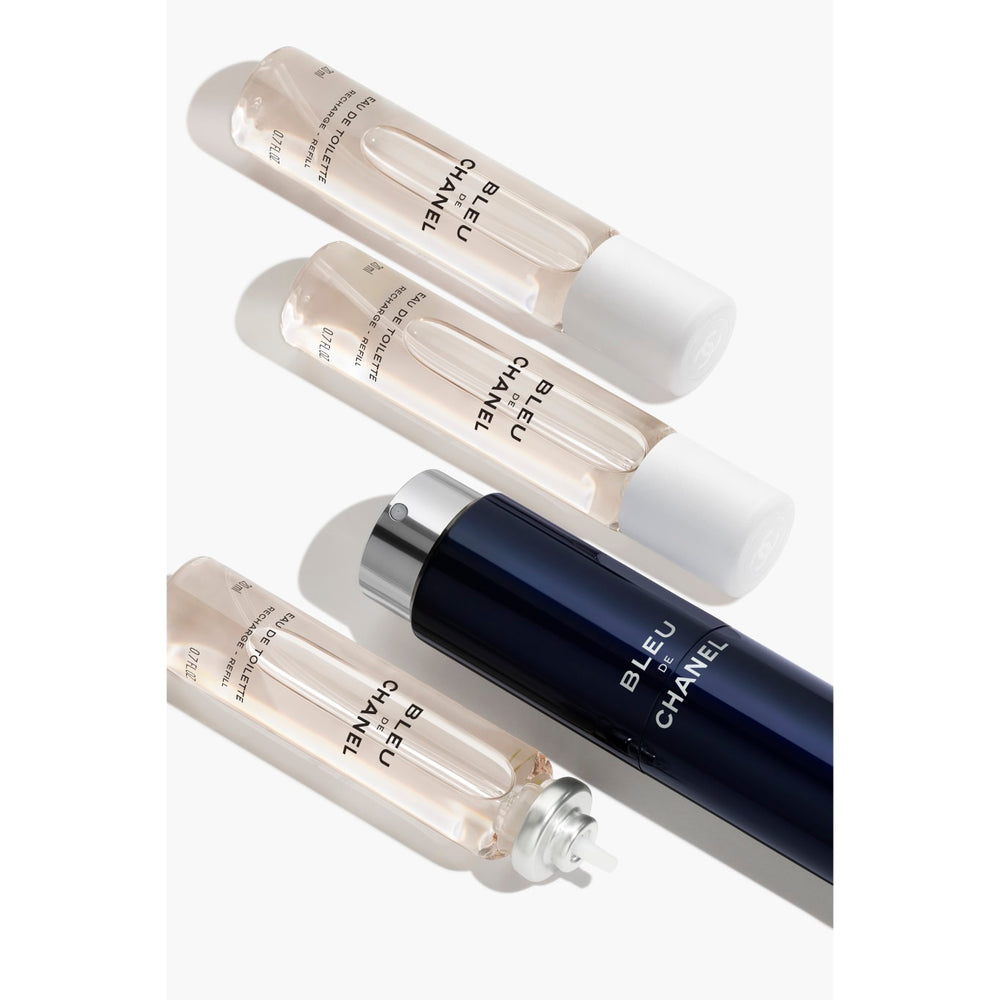 BLEU DE CHANEL Eau de Toilette Twist and Spray (EDT) - 3x0.7 FL. OZ.