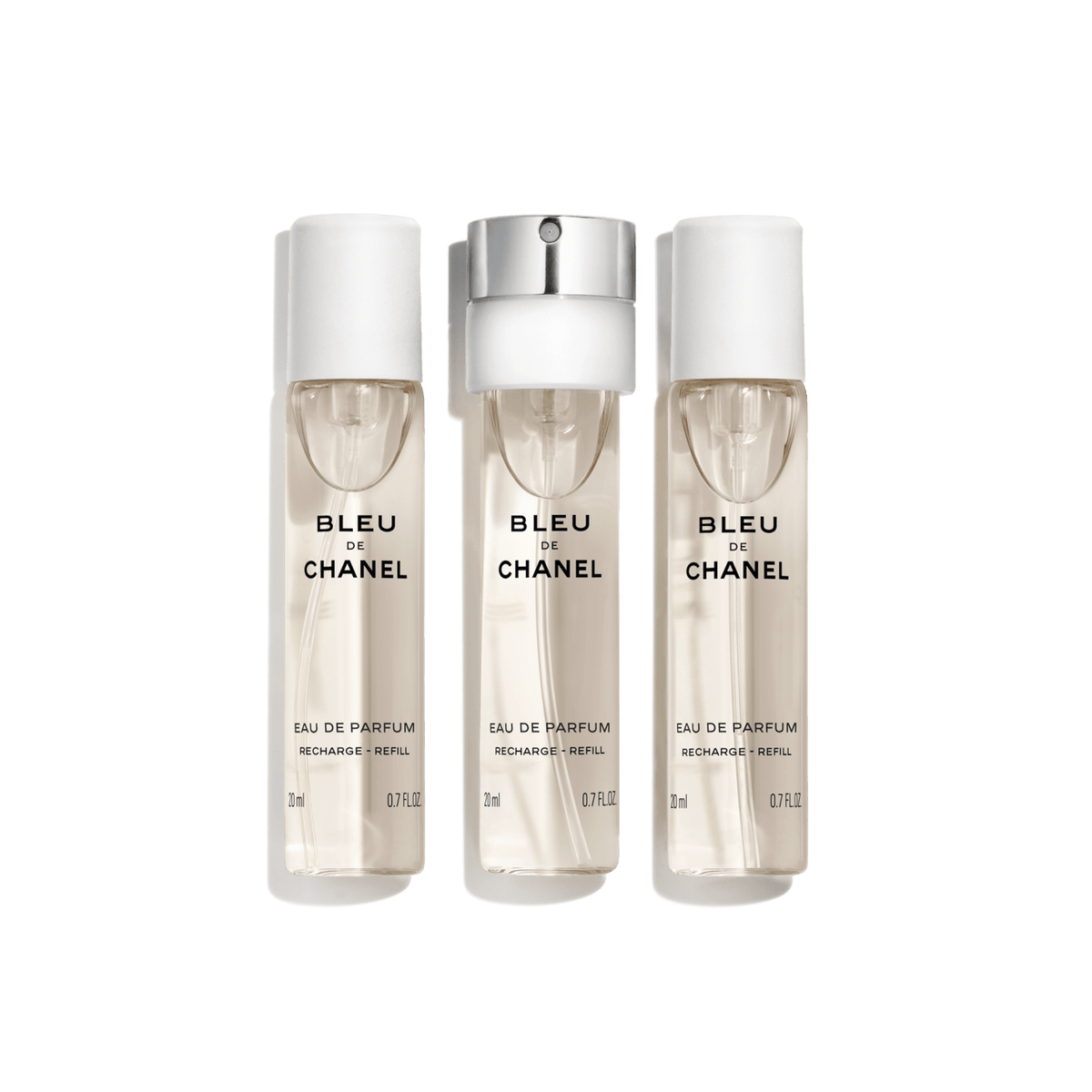 BLEU DE CHANEL Eau de Parfum Twist and Spray – Refill - 3x0.7 FL. OZ. Refill
