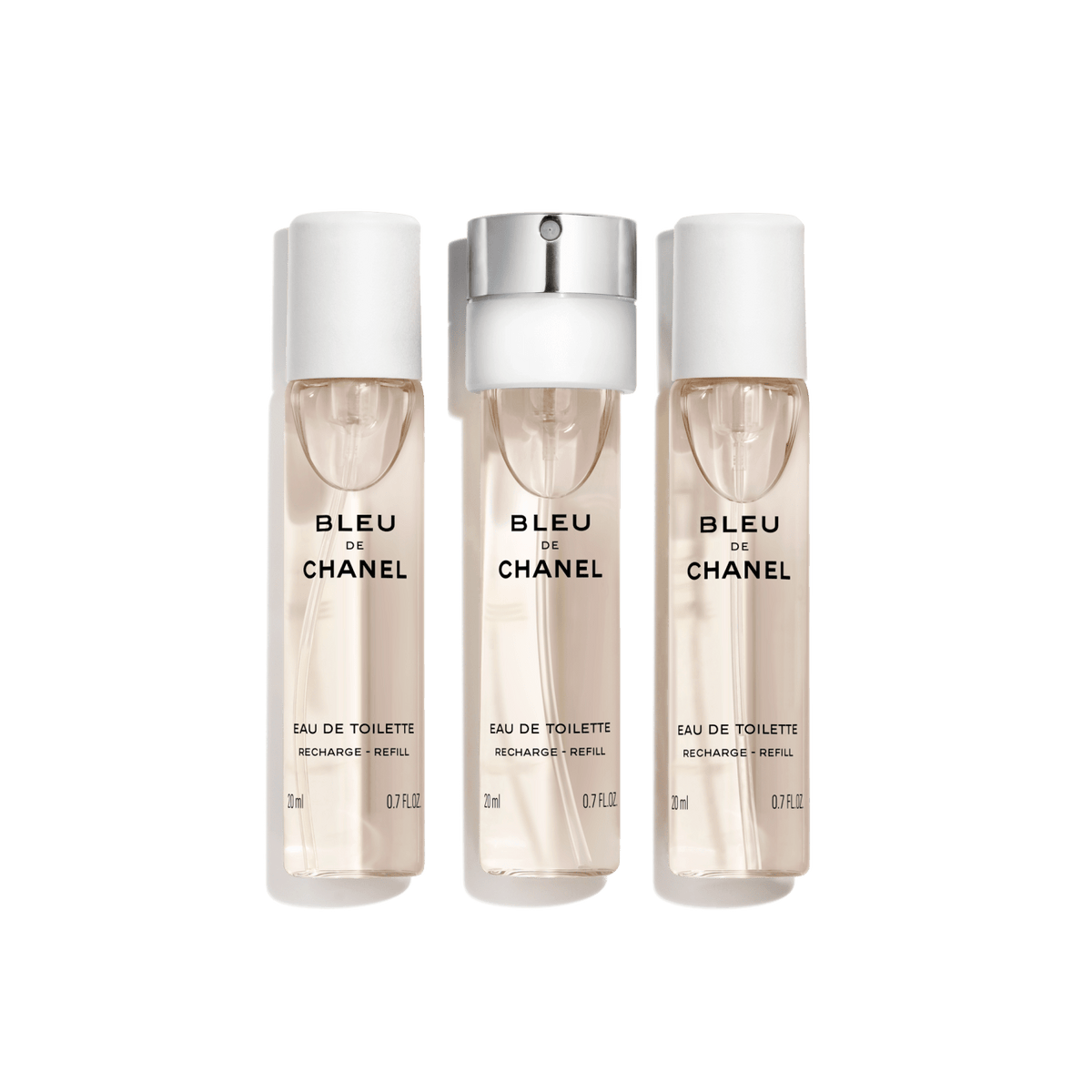 BLEU DE CHANEL Eau de Toilette Twist and Spray (EDT) - 3x0.7 FL. OZ.