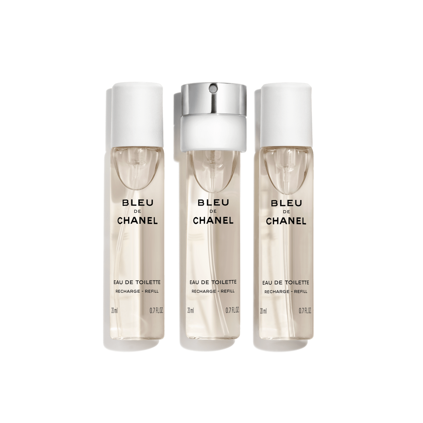 BLEU DE CHANEL Eau de Toilette Twist and Spray (EDT) - 3x0.7 FL. OZ.