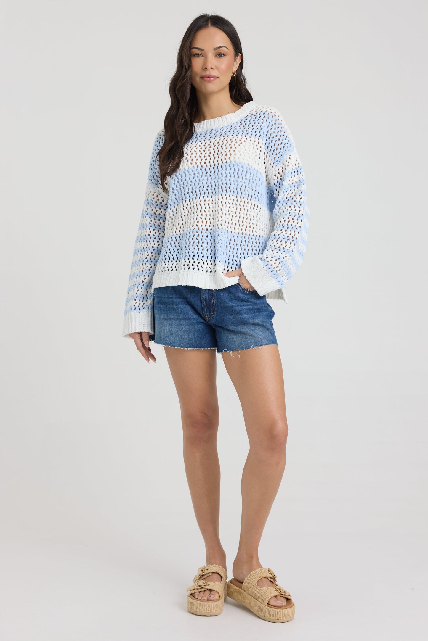 Vintage Havana Open Knit Sweater