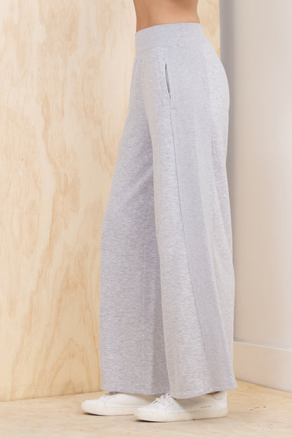 Heather Grey Vintage Havana Jersey Seamed Flared Pant