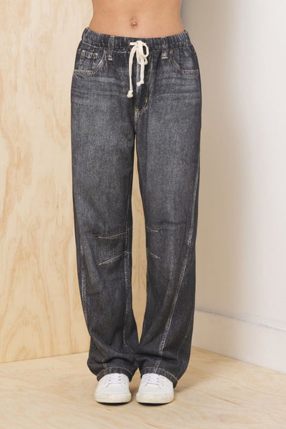 Vintage Havana Denim Fleece 2-Piece Set