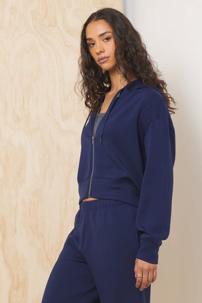 Vintage Havana Navy Cloud Fleece 2-Piece Set