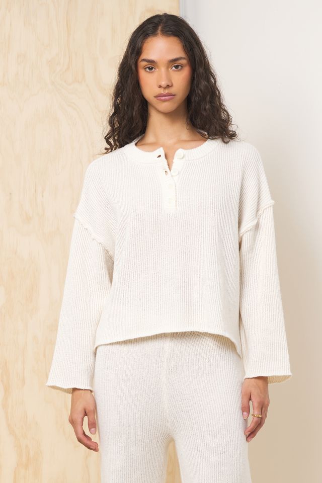 Vintage Havana Ivory Sweater Terry 2-Piece Set