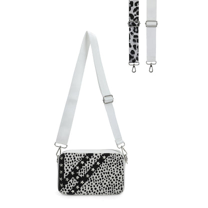 WHITE CHEETAH Vintage Havana JOYCE BAG - WHITE CHEETAH