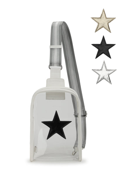 Clear White Vintage Havana Alexa Bag - Clear White