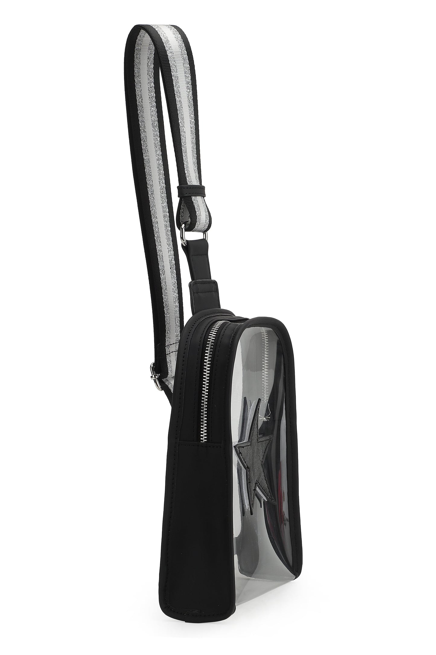 Clear Black Vintage Havana Alexa Bag - Clear Black