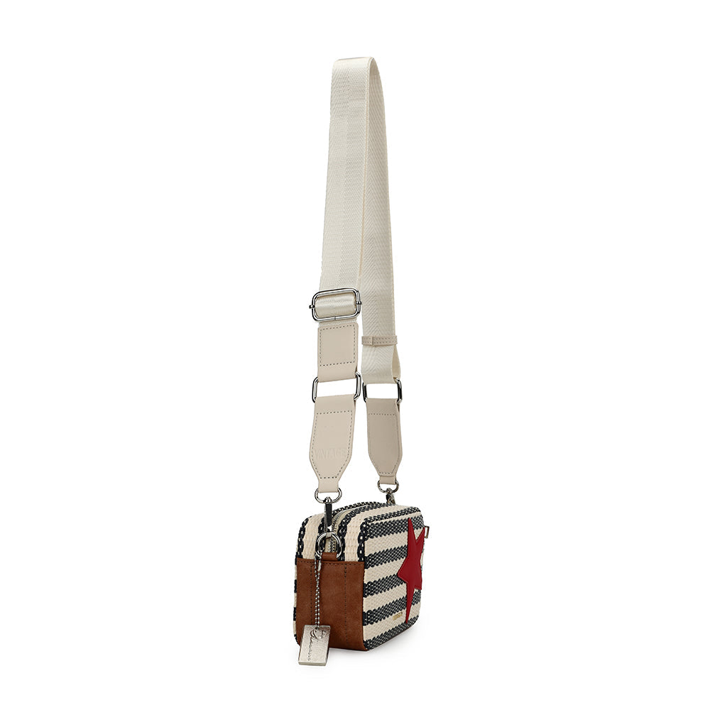 BLUE RAFIA Vintage Havana MINI MEME - BLUE RAFIA