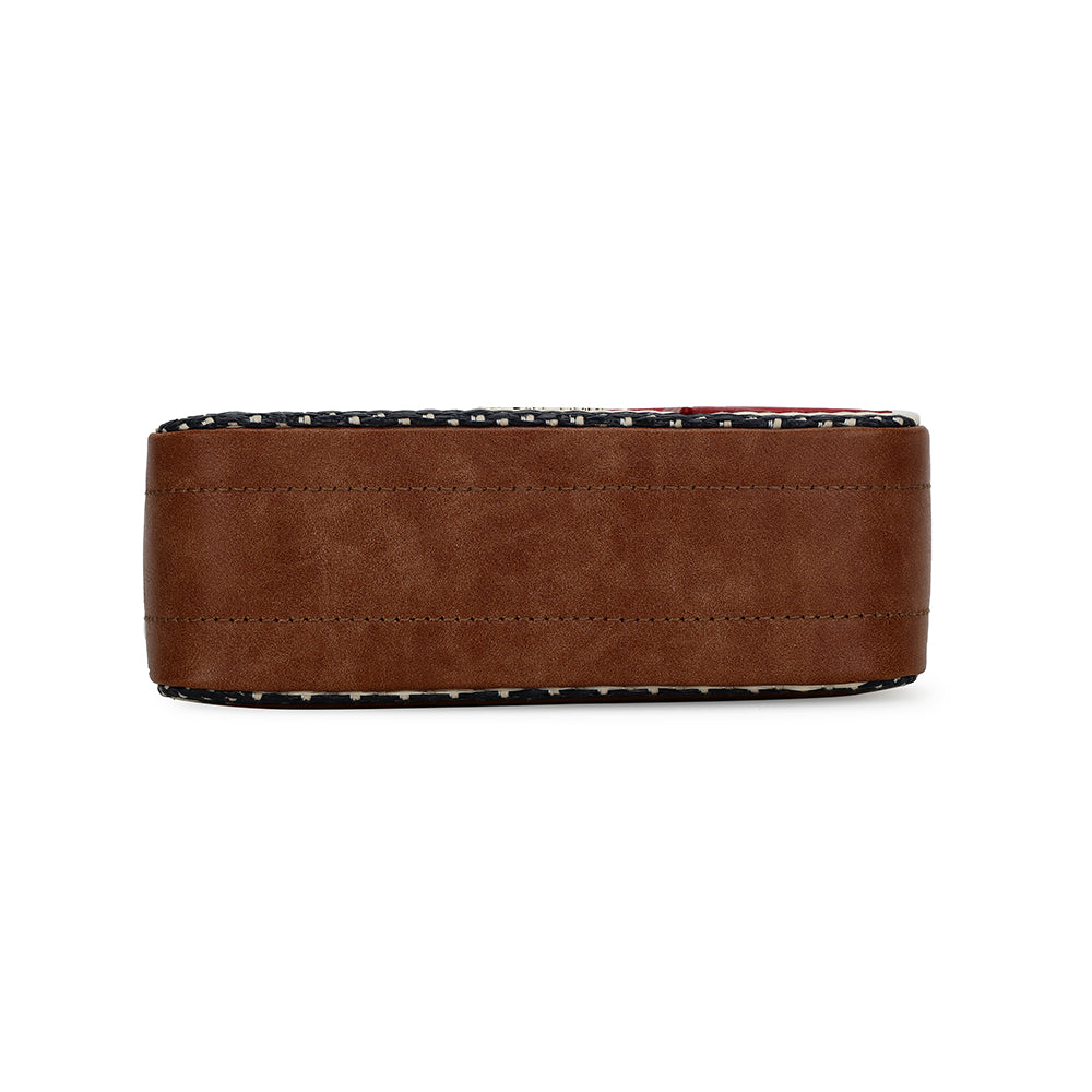 BLUE RAFIA Vintage Havana MINI MEME - BLUE RAFIA