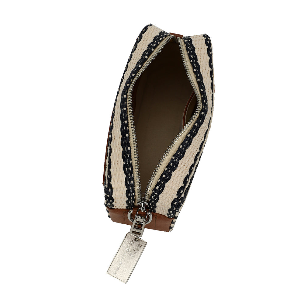 BLUE RAFIA Vintage Havana MINI MEME - BLUE RAFIA