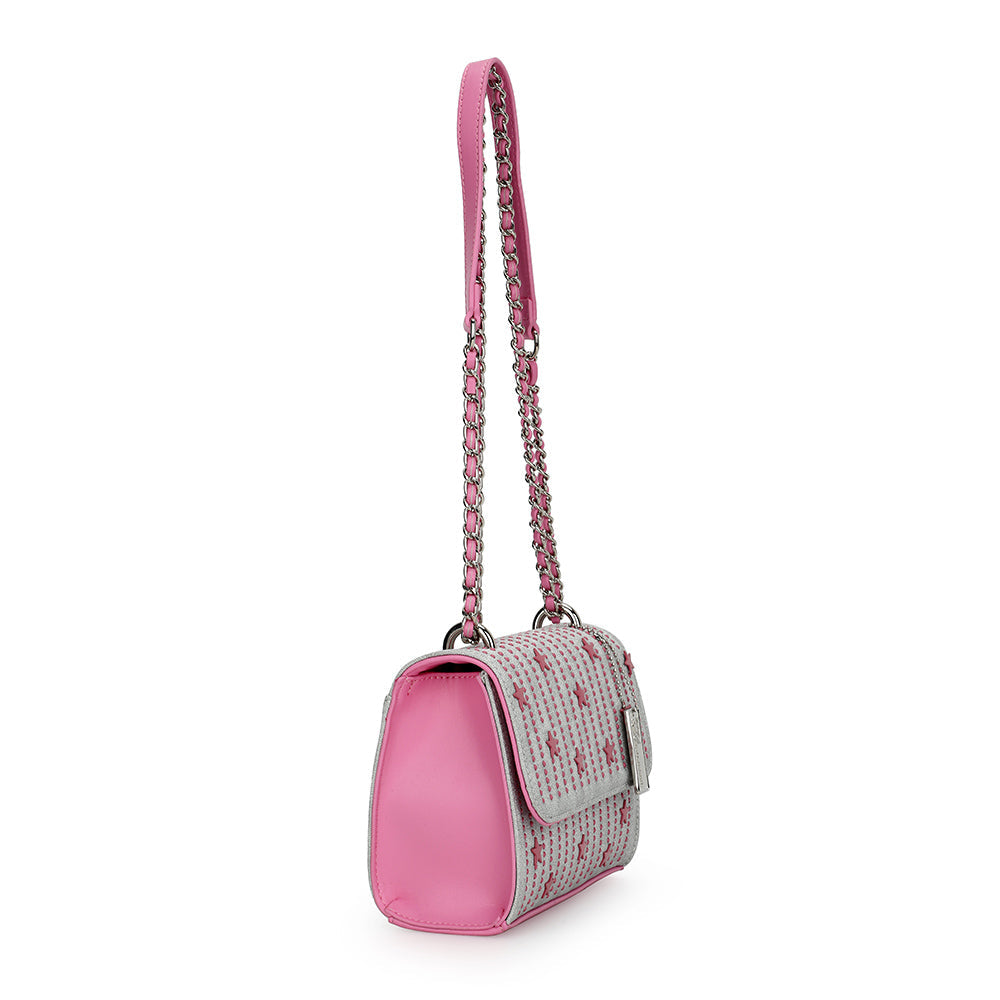 WHITE PINK Vintage Havana OLIVIA BAG-WHITE PINK