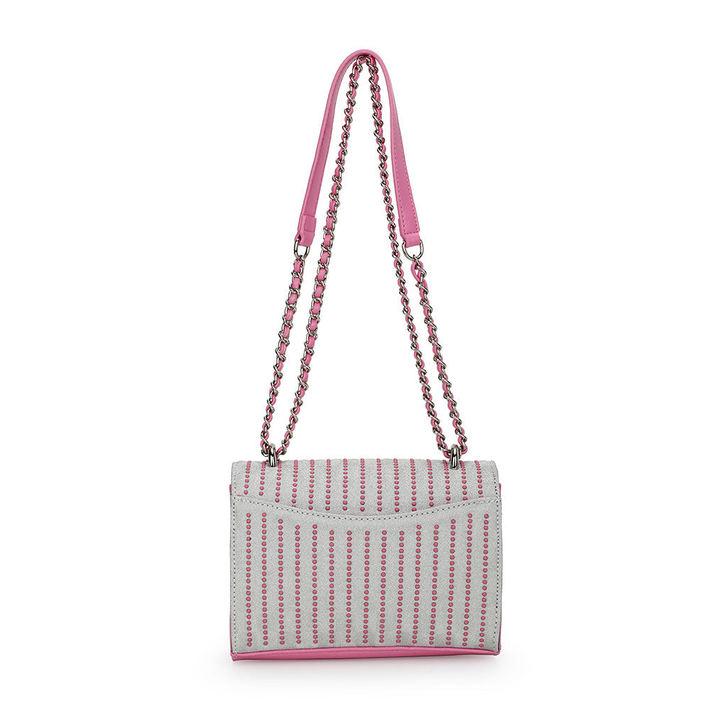 WHITE PINK Vintage Havana OLIVIA BAG-WHITE PINK
