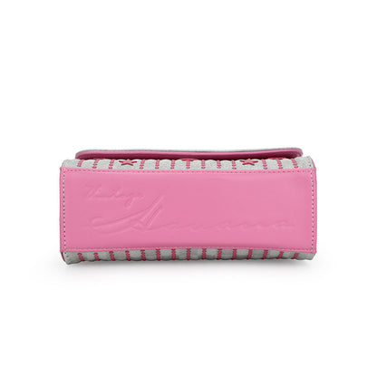 WHITE PINK Vintage Havana OLIVIA BAG-WHITE PINK