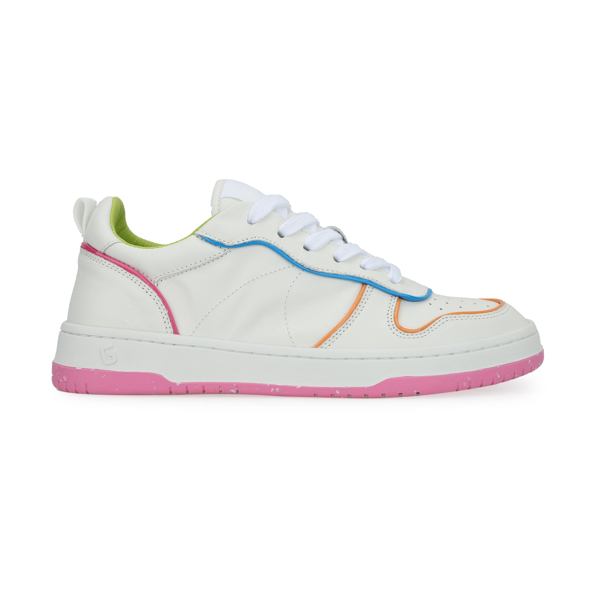 WHITE STITCH MULTI Vintage Havana GADOL STYLE 1 - WHITE STITCH MULTI