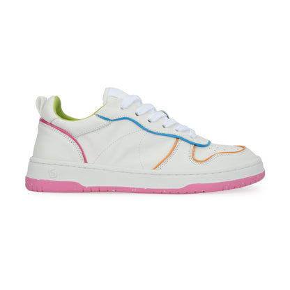 WHITE STITCH MULTI Vintage Havana GADOL STYLE 1 - WHITE STITCH MULTI