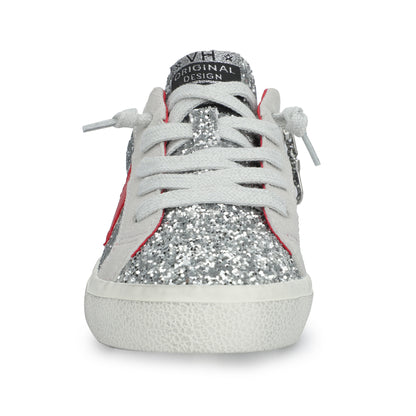 SILVER RED Vintage Havana KIDS CHARLOTTE - SILVER RED