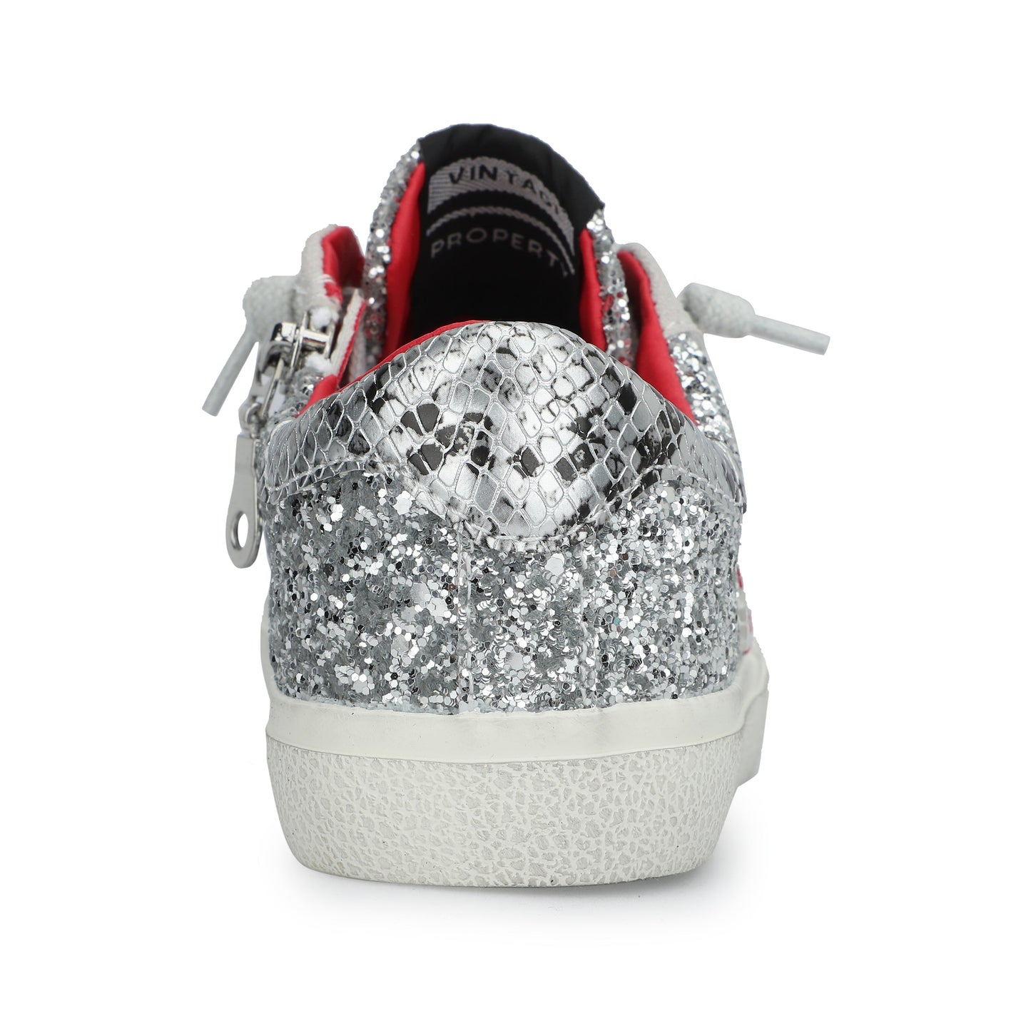 SILVER RED Vintage Havana KIDS CHARLOTTE - SILVER RED