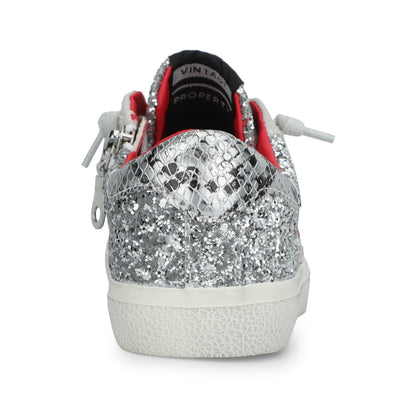 SILVER RED Vintage Havana KIDS CHARLOTTE - SILVER RED