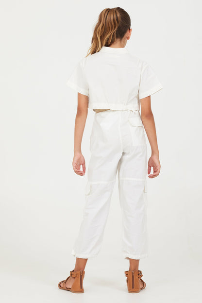 Vintage Havana Oyster Cropped Button Down