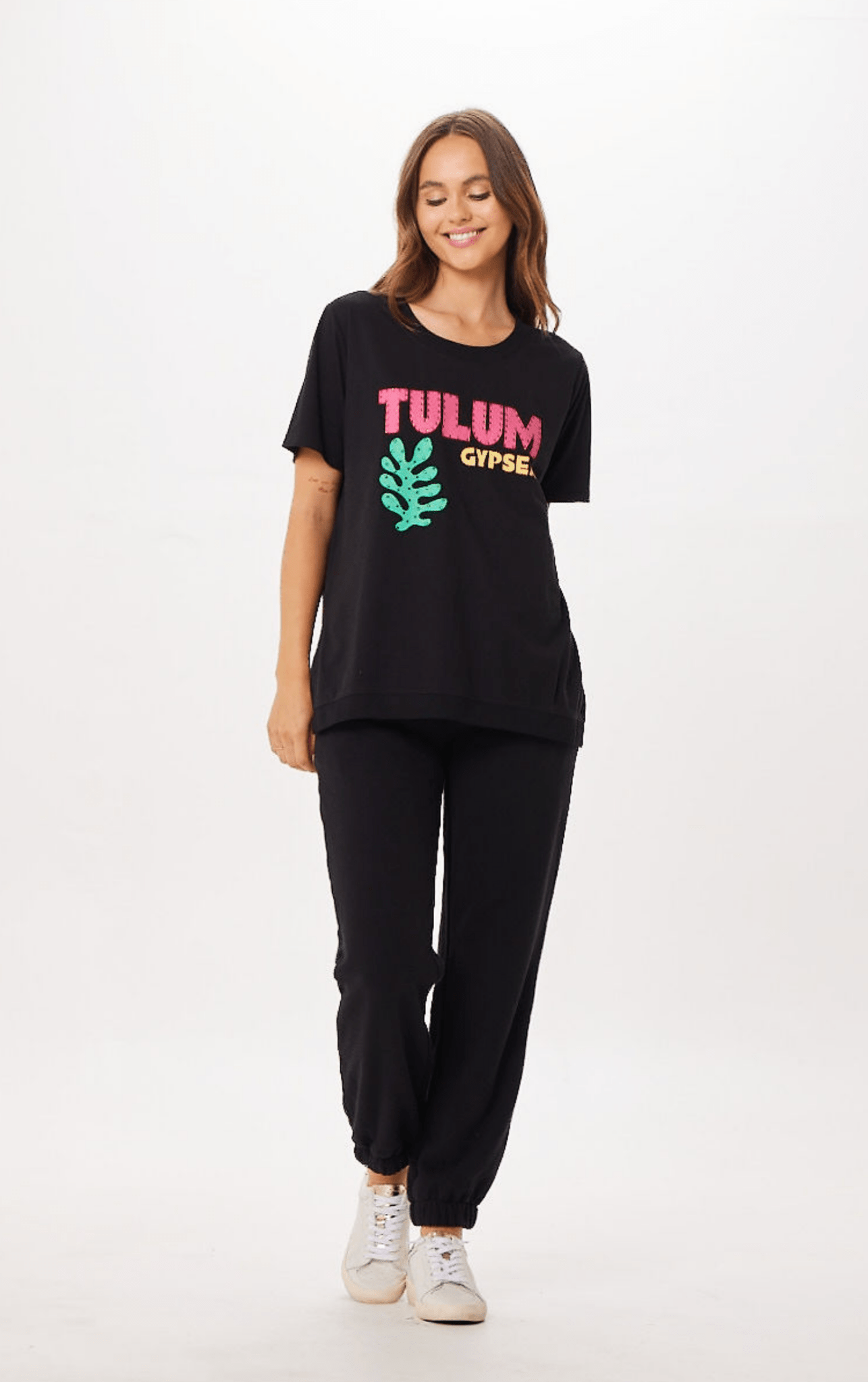 Black Vintage Havana Black Tulum Jet Setter T-Shirt
