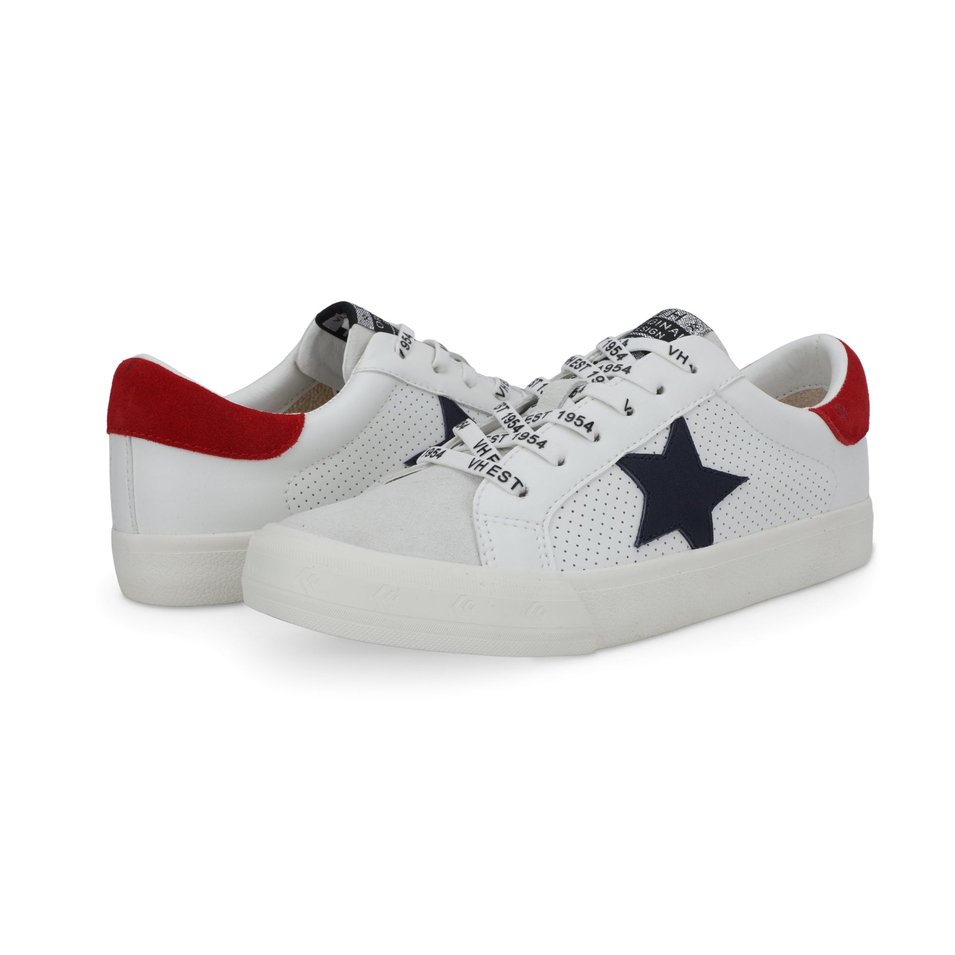 WHITE NAVY RED Vintage Havana GRANDE - WHITE NAVY RED