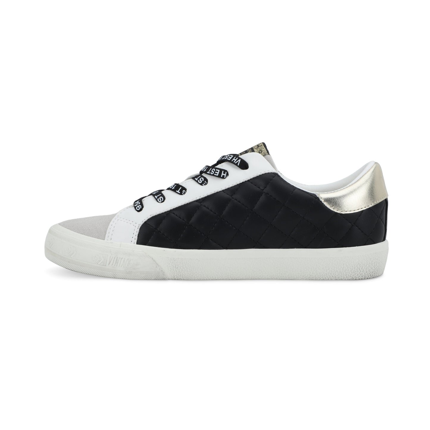 BLACK GREY QUILTED Vintage Havana GRANDE - BLACK GREY QUILTED