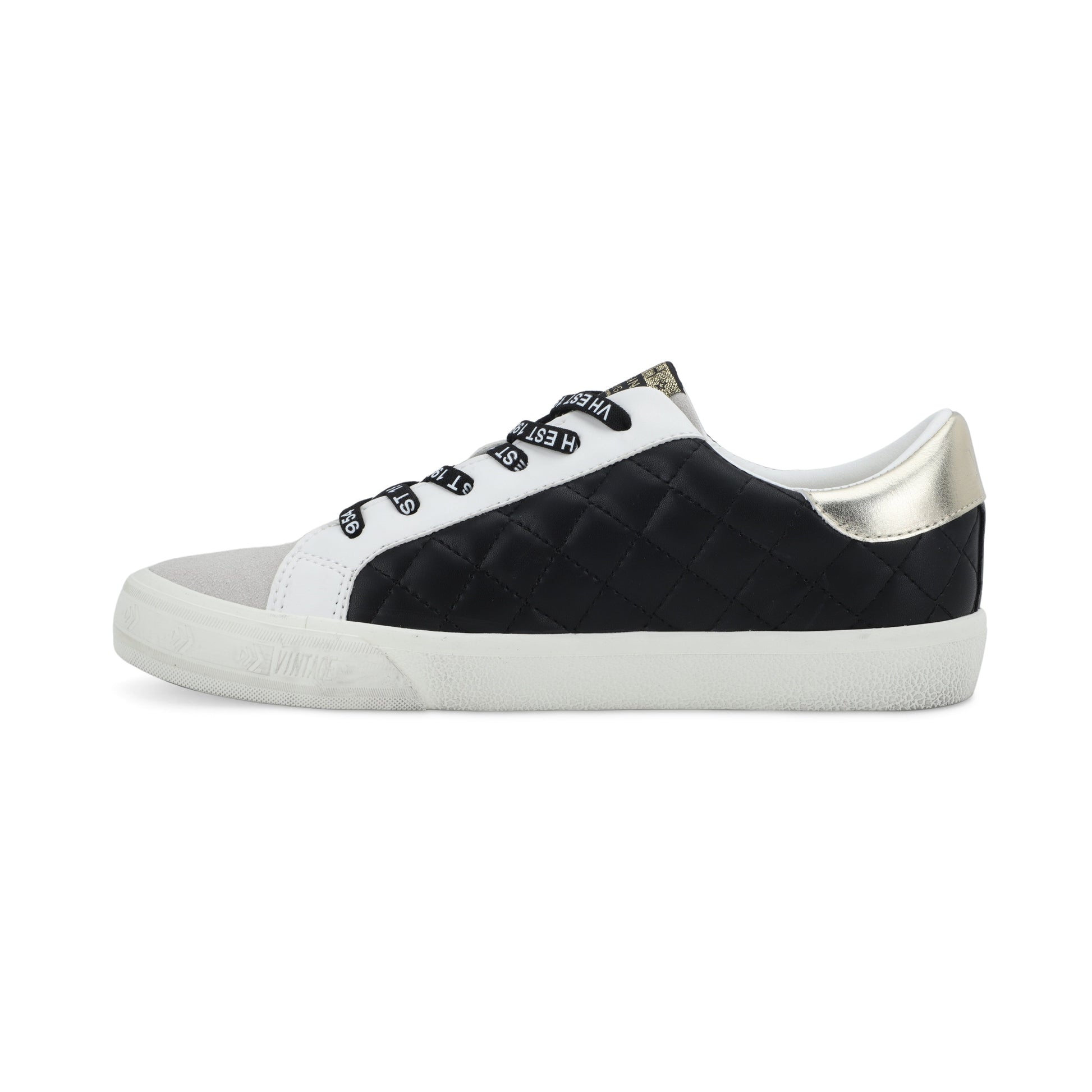 BLACK GREY QUILTED Vintage Havana GRANDE - BLACK GREY QUILTED