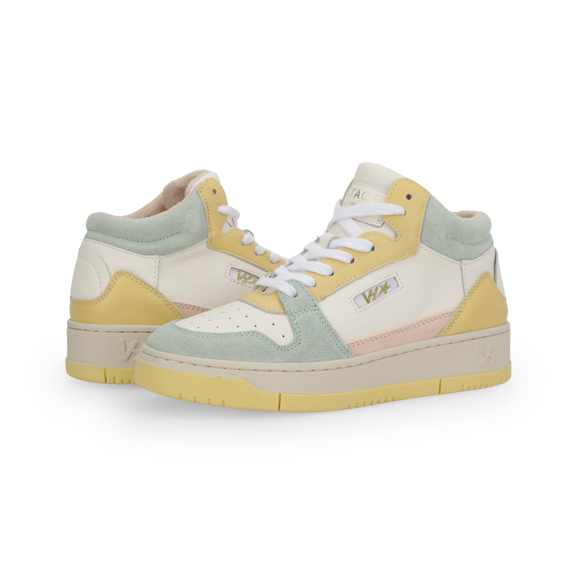 WHITE PALE YELLOW MINT Vintage Havana CELESTE 2 - WHITE PALE YELLOW MINT